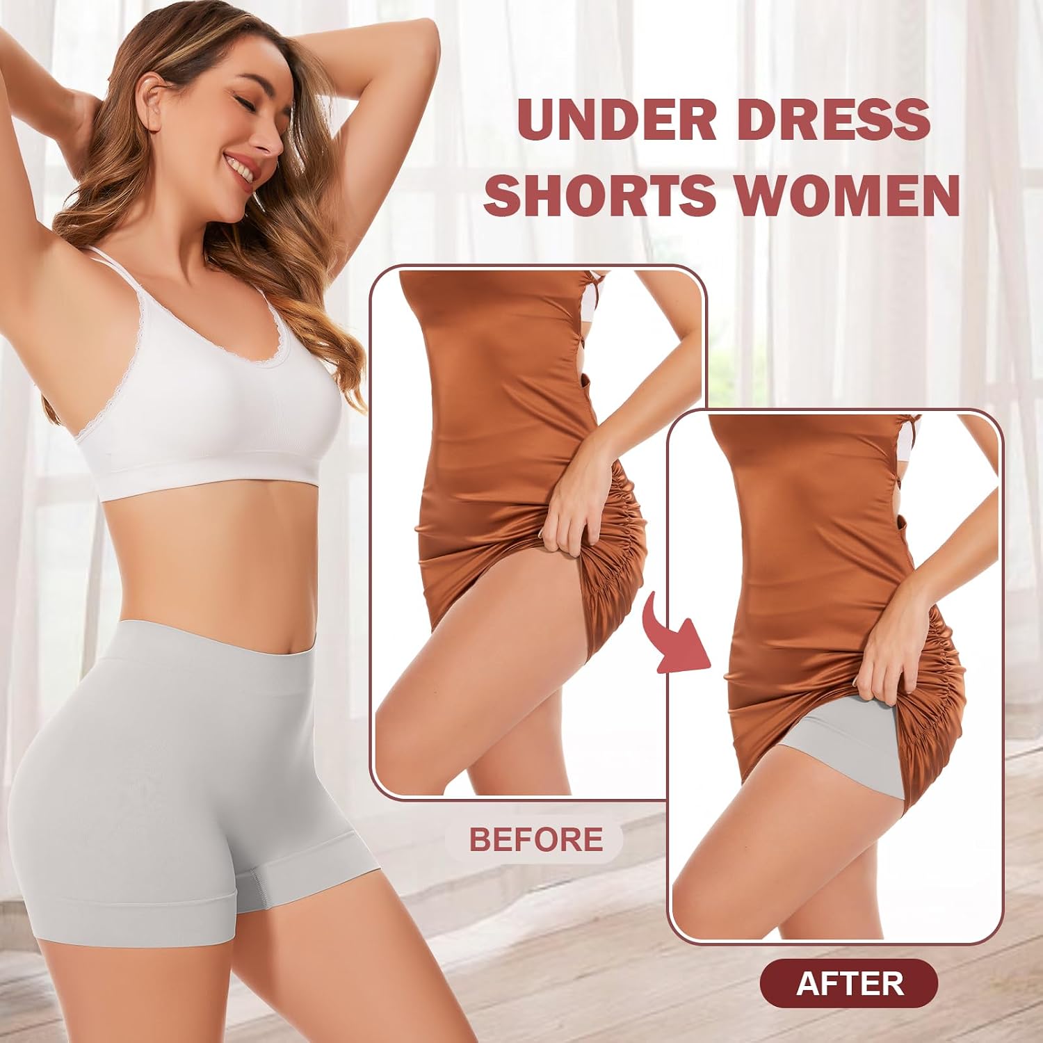 UUMIAER 3-Pack Anti Chafing Slip Shorts — image 3