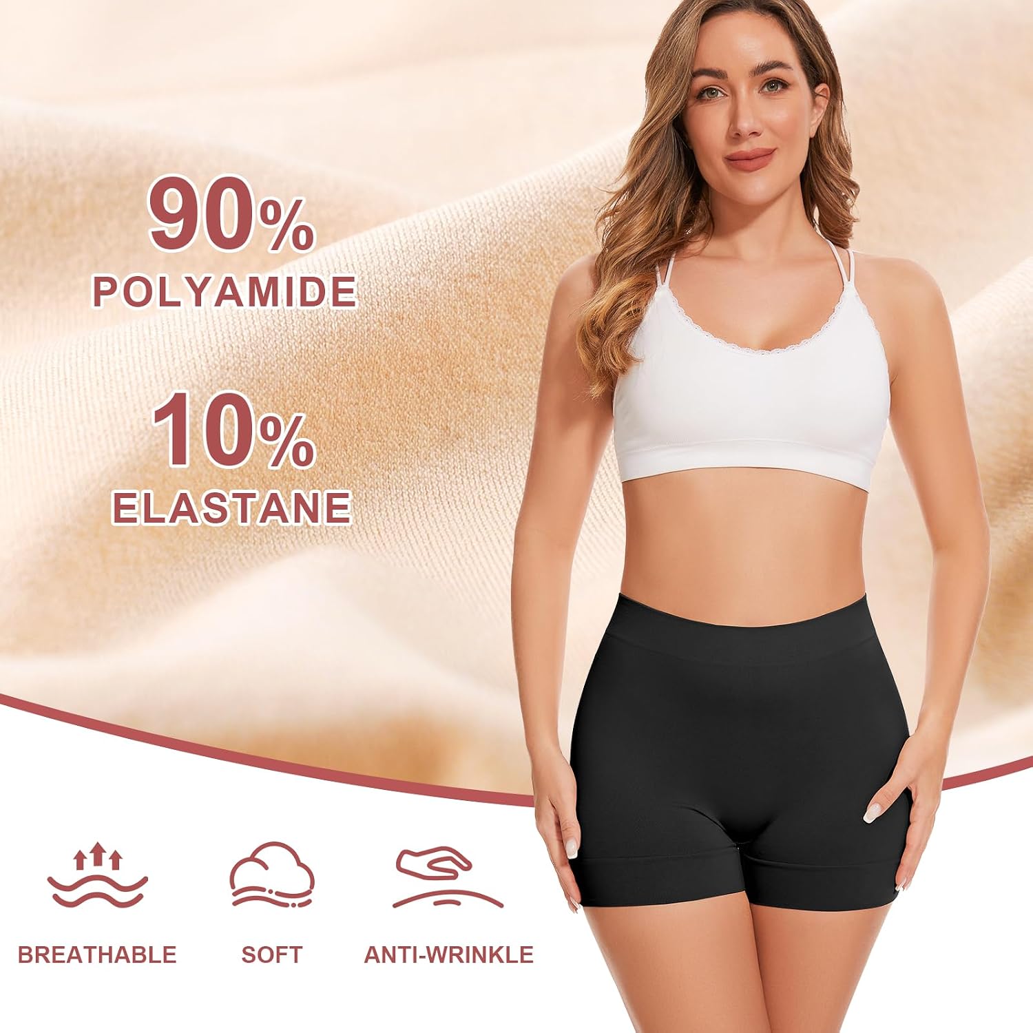 UUMIAER 3-Pack Anti Chafing Slip Shorts — image 4