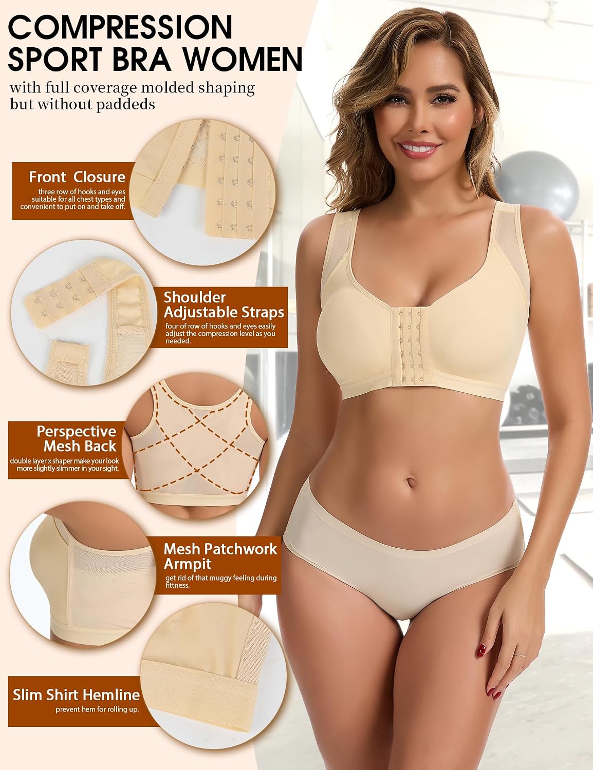 MISS MOLY Post Surgery Compression Bra — image 3