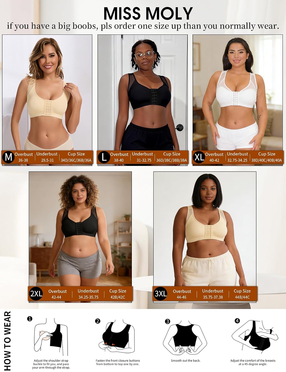MISS MOLY Post Surgery Compression Bra — image 6