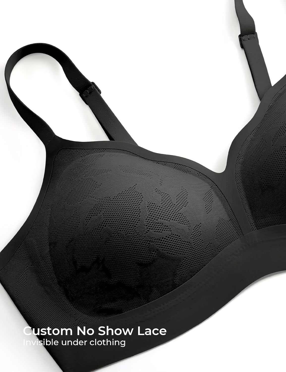 Lehoba Women's Wireless No Show Lace Bralette — image 2