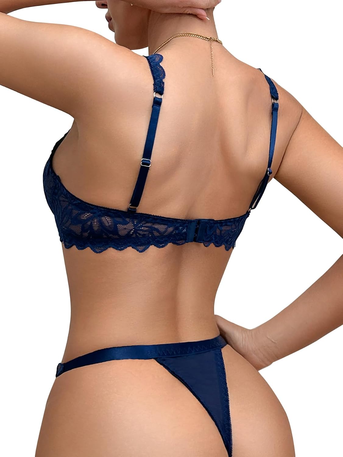 Lilosy 2-Piece Sheer Lace Lingerie Set — image 2