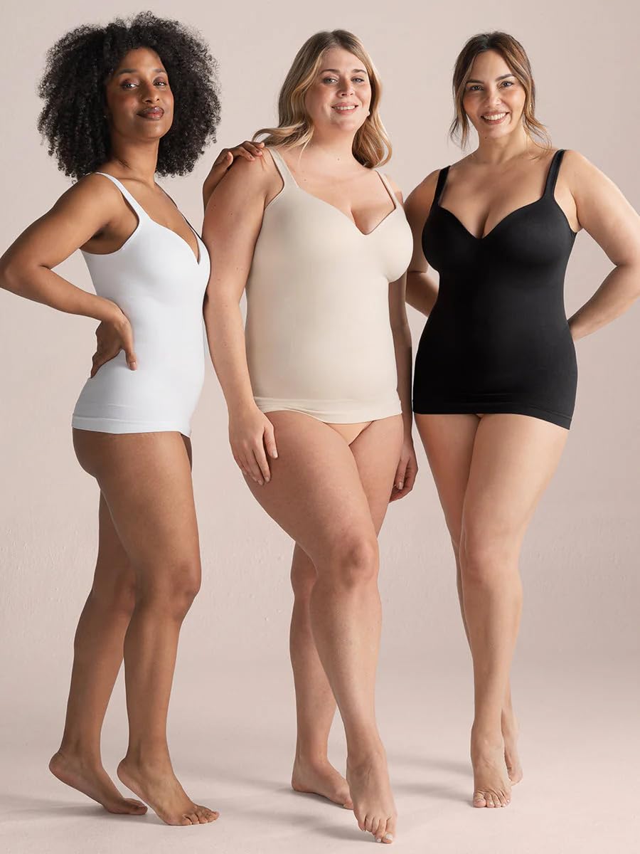SHAPERMINT Sweetheart Shapewear Cami with Built-In Bra — image 8