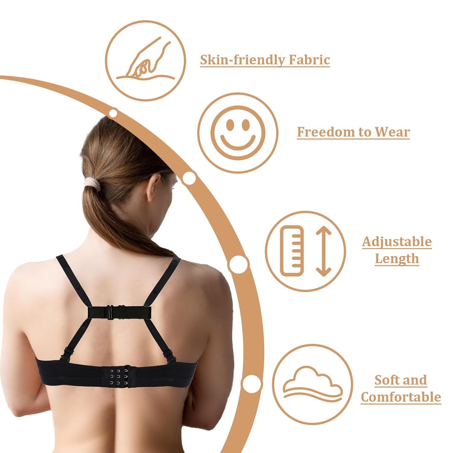 Tyqour Bra Strap Holders for Slipping Straps — image 3