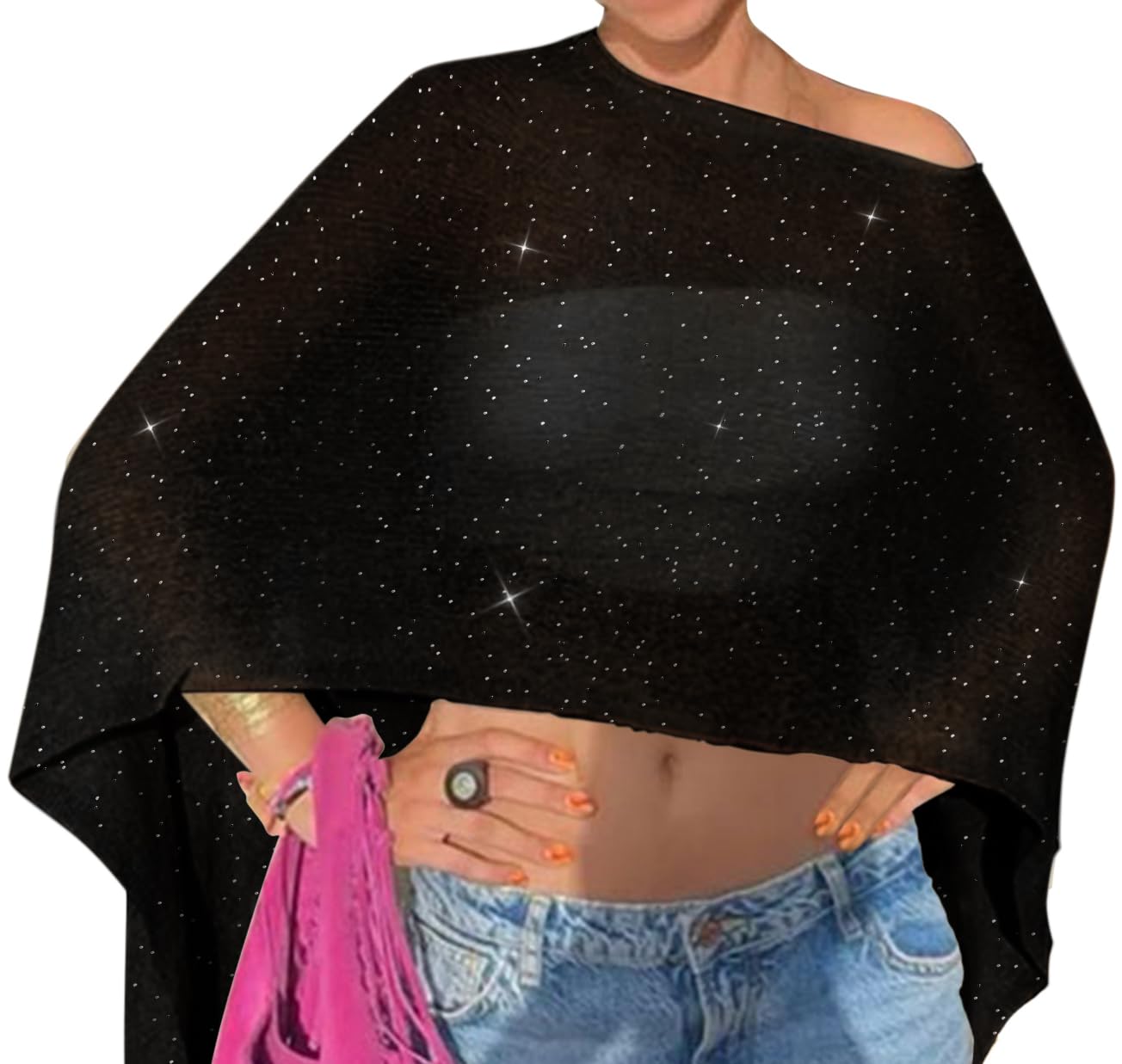 Vicarly Women's Poncho Shawl Beach Cover Up — image 9