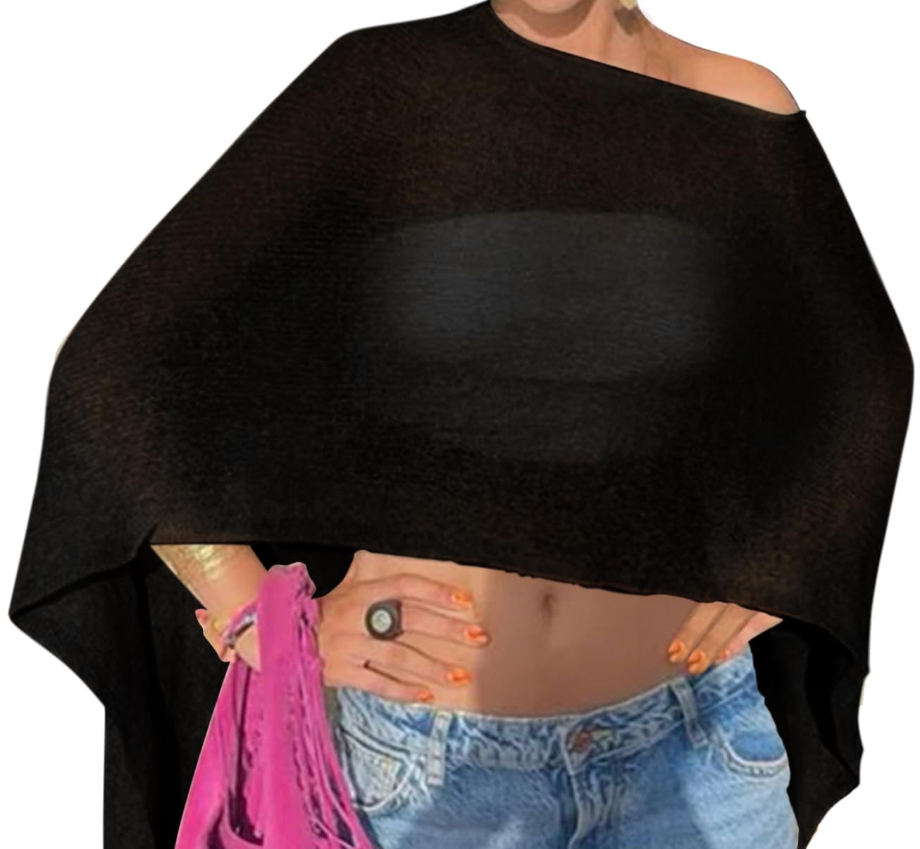 Vicarly Women's Poncho Shawl Beach Cover Up — image 11