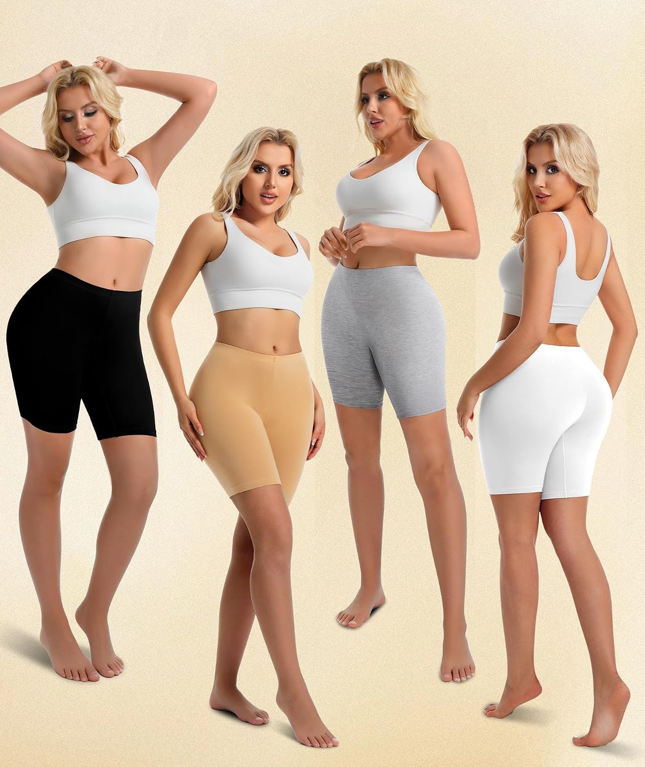 Yeblues Cotton Anti Chafing Slip Shorts — image 5