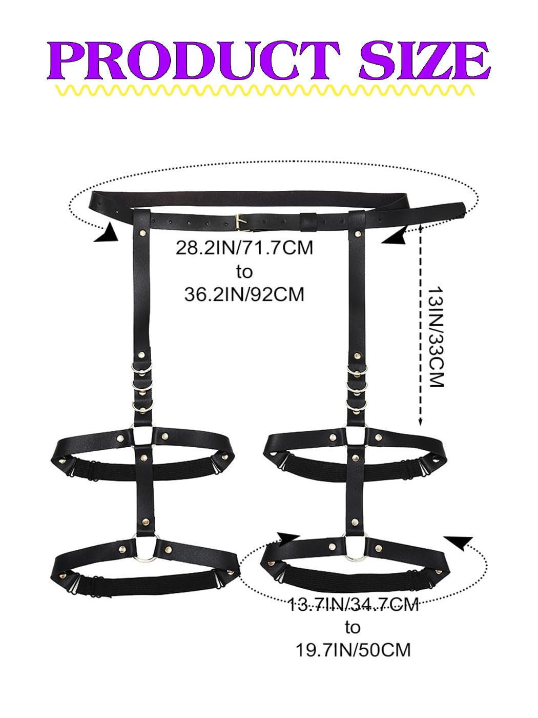 Yonamix Adjustable Leather Thigh Harness — image 4