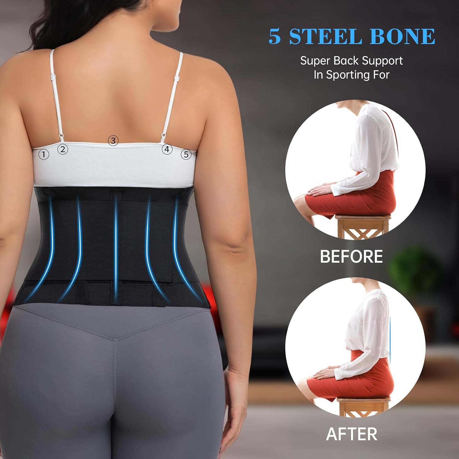 Wlitri Triple Wrap Waist Trainer Cincher Belt — image 3