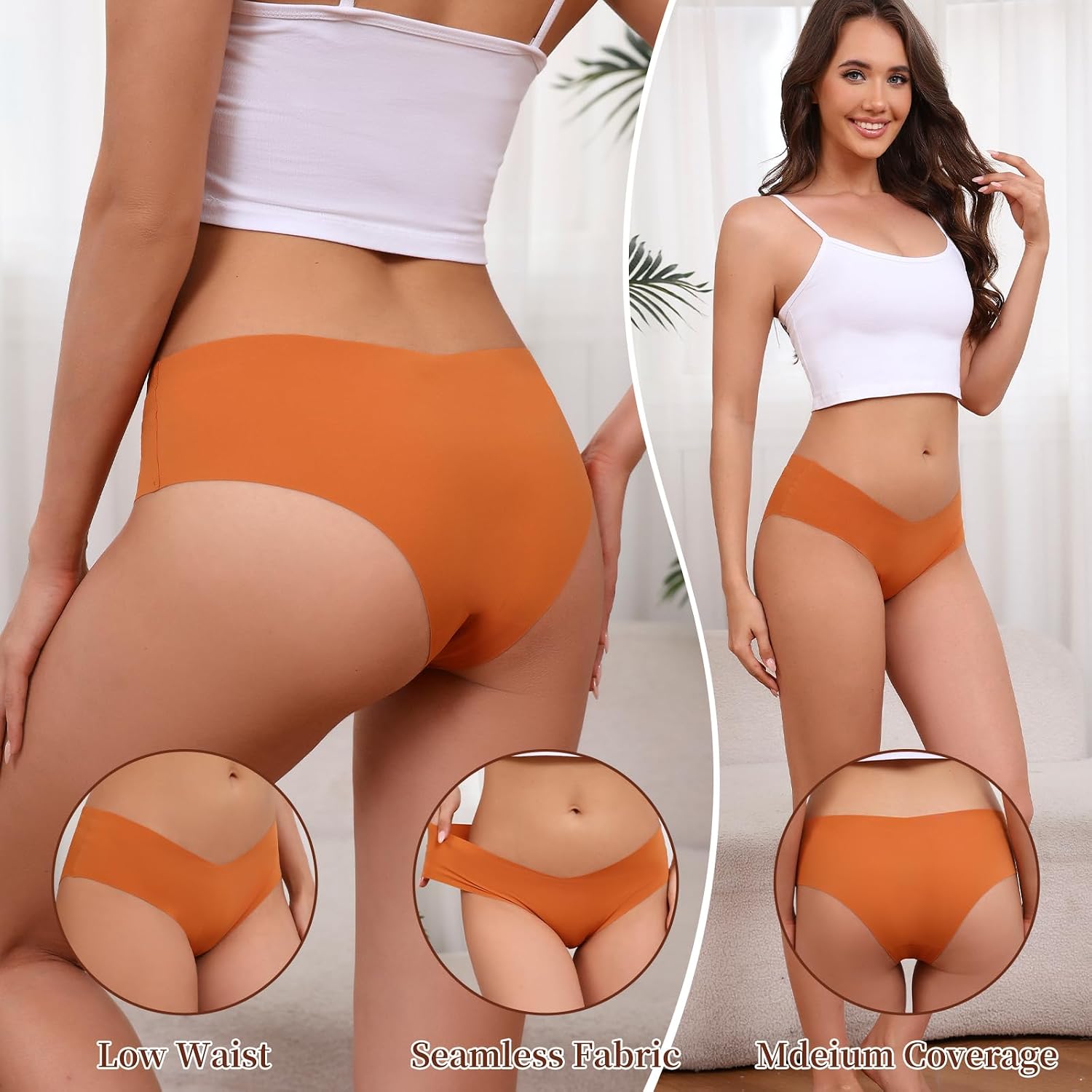 Atisek Seamless No Show Cheeky Bikini 6-Pack — image 3