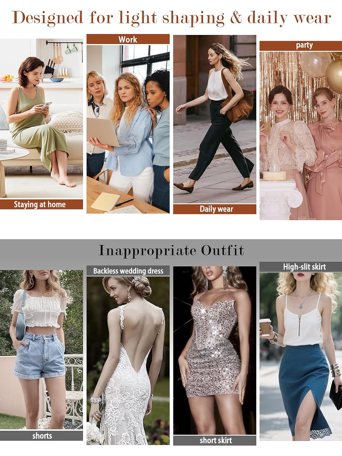 FluxFloe Seamless Mid-Waist Shapewear Shorts — image 6