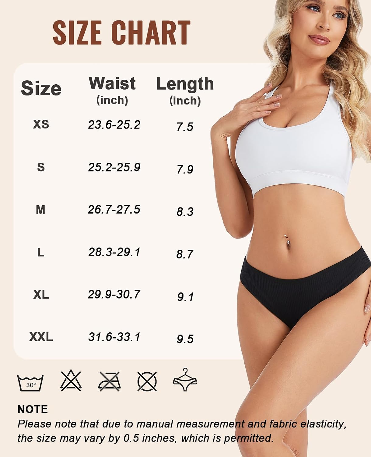 Sunm Boutique No Show Cotton Thongs for Women — image 9