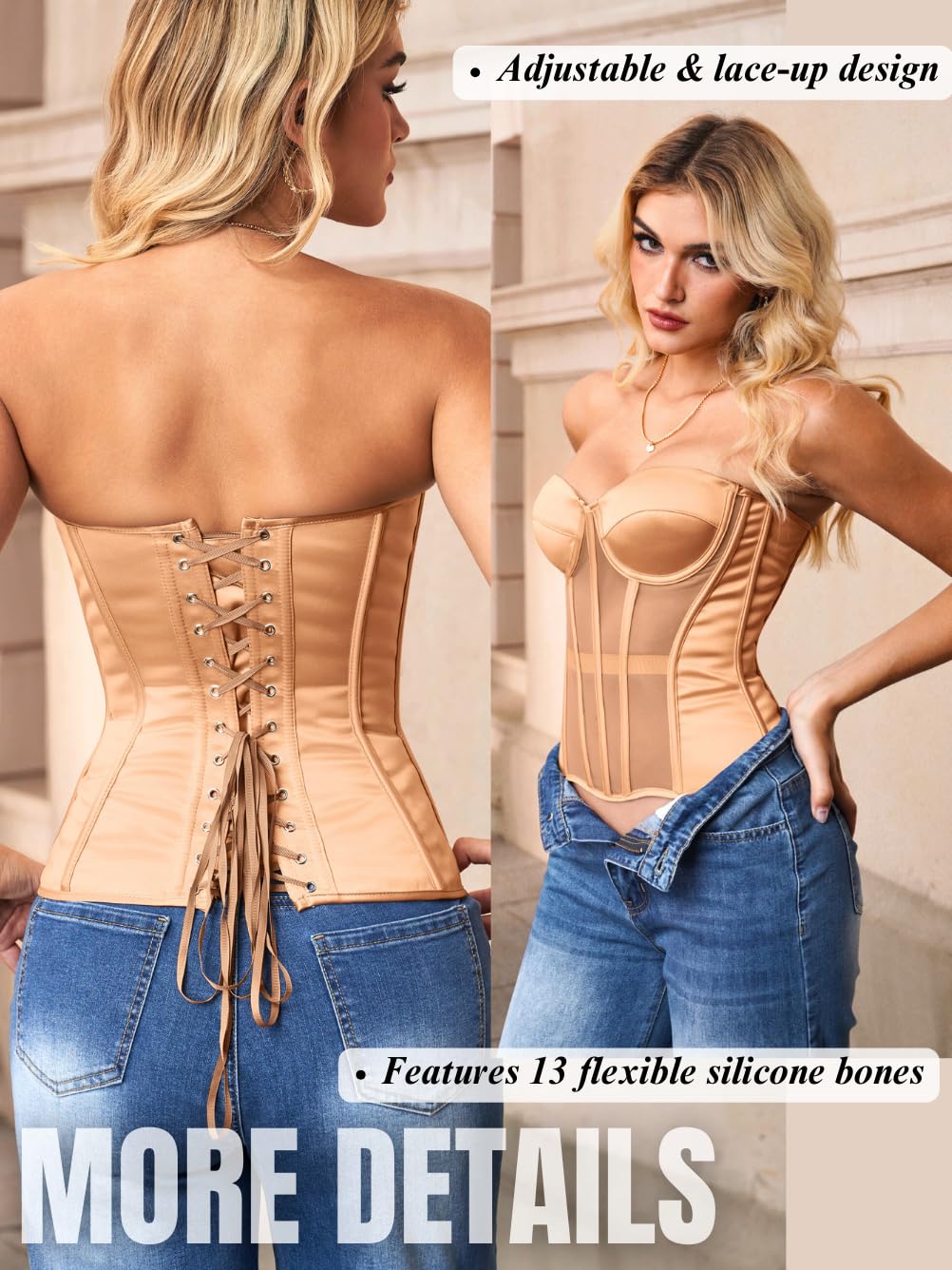 Kaei&Shi Strapless Corset Bustier with Underwire — image 3