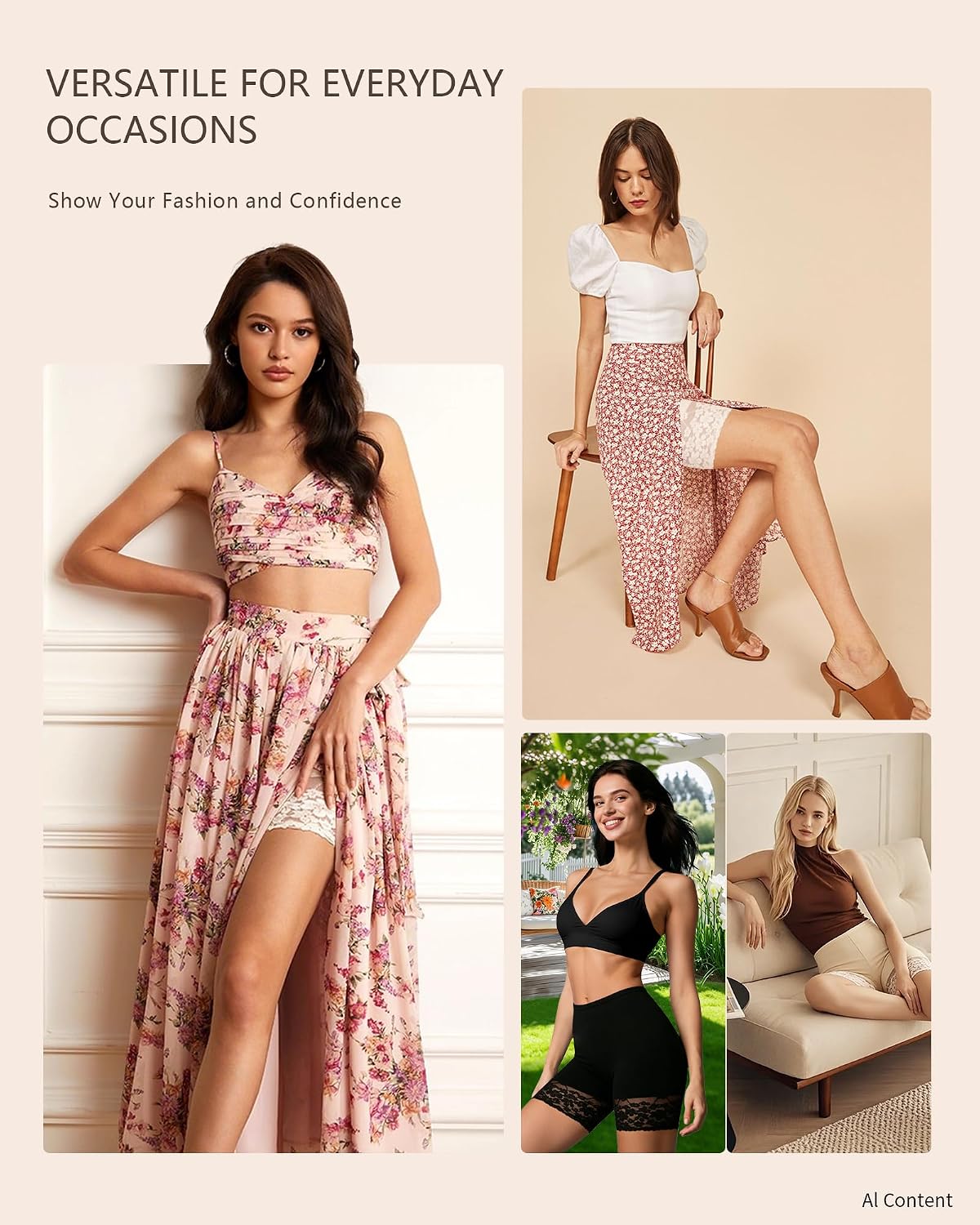 DailyCity Lace Slip Shorts for Women — image 7