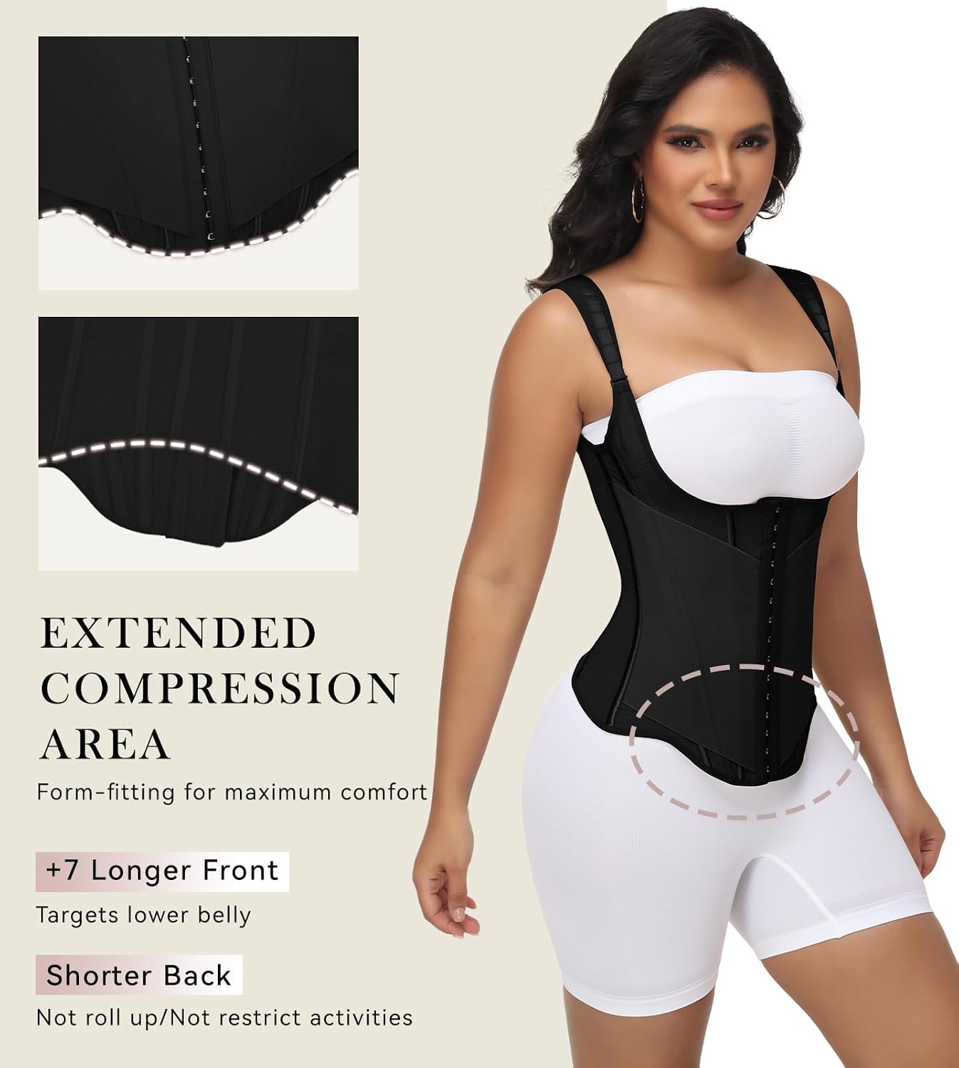 SHAPSHE Waist Trainer Vest with Steel Bones — image 6