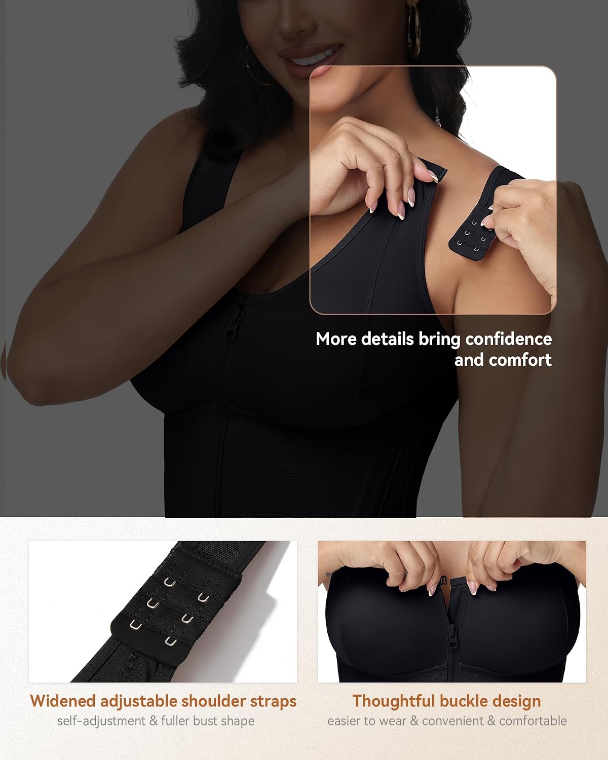 SHAPSHE Corset Waist Trainer with Bra Support — image 6