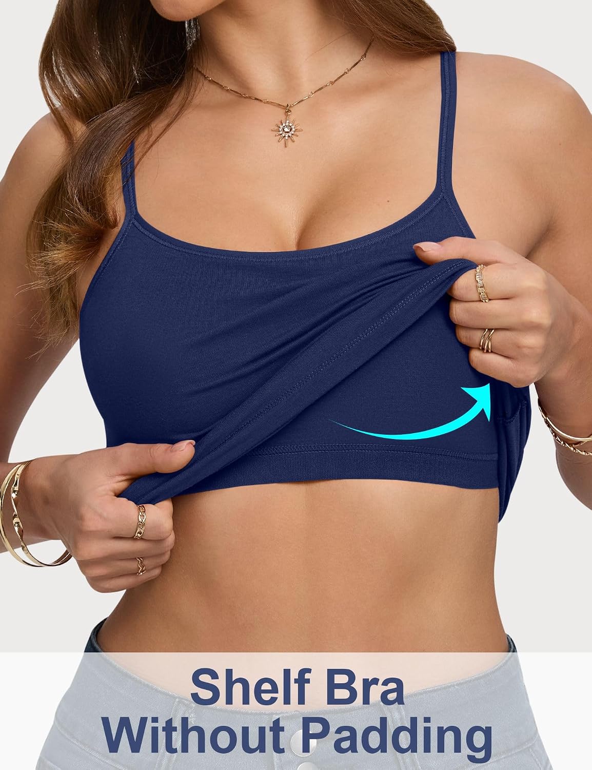 Missclub 5-Pack Cotton Shelf Bra Camisole — image 4