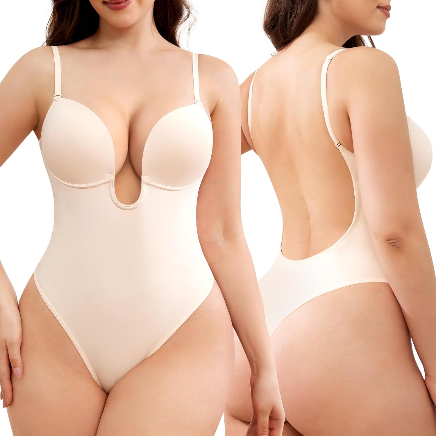 Slimers Plunge Backless Shapewear for Women