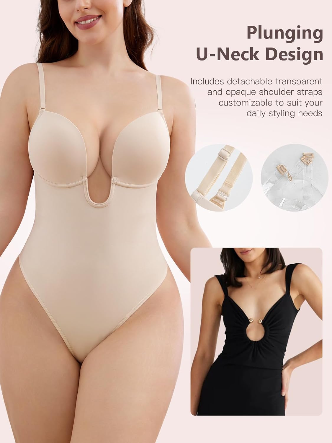 Slimers Plunge Backless Shapewear for Women — image 3