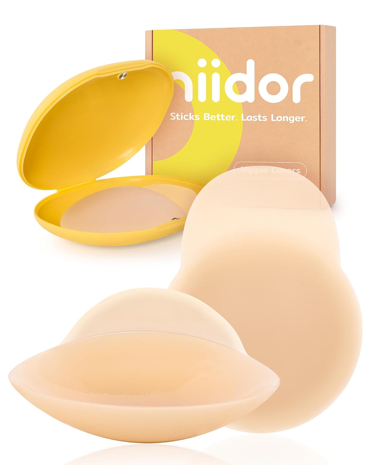 Niidor Reusable Silicone Nipple Covers with Lift