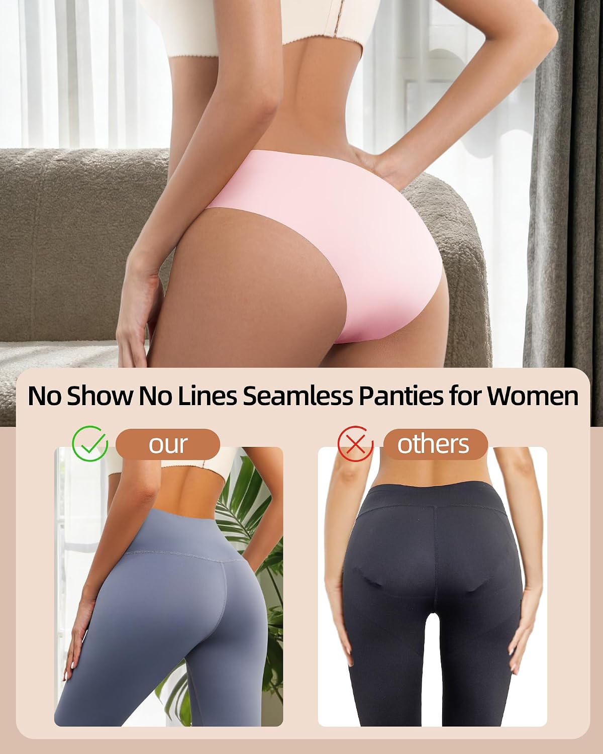 Gleedeal Seamless Bikini Panties 6-Pack — image 4