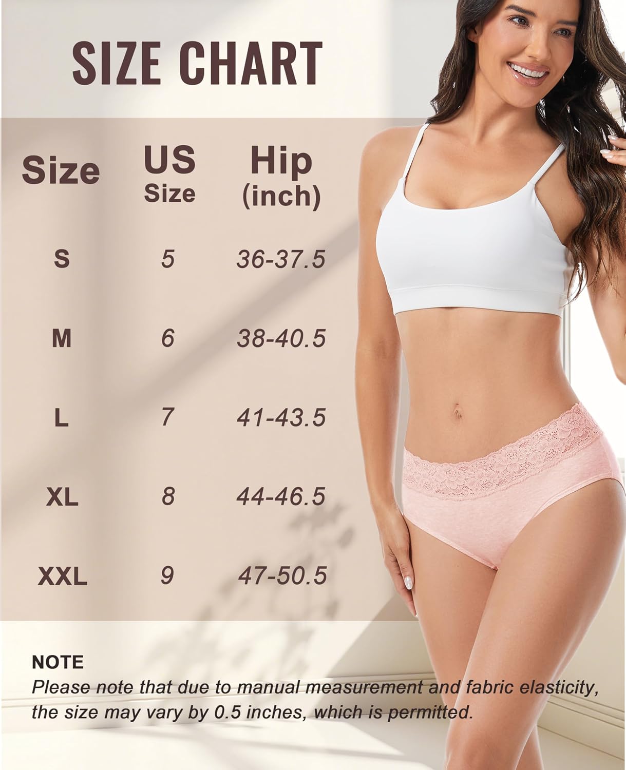 Sunm Boutique Lace Waistband Cotton Bikini Panties — image 8