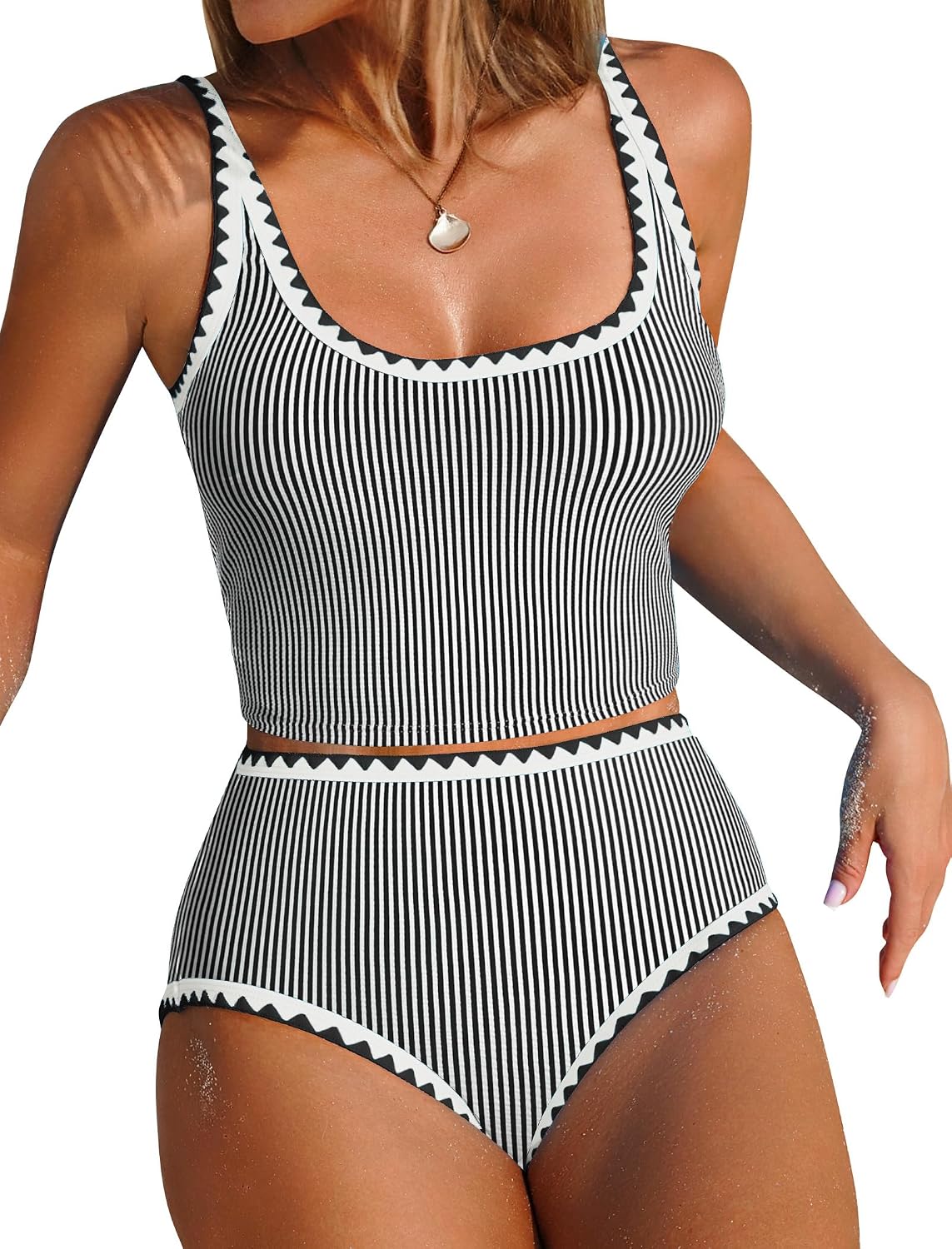 ZAFUL Tankini with Tummy Control and High Waist Bottom — image 8