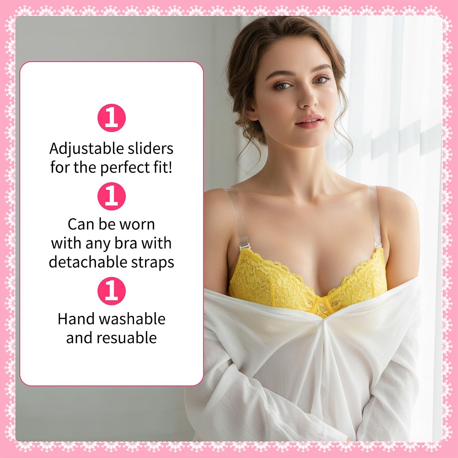Invisible Adjustable Clear Bra Straps for Women — image 7