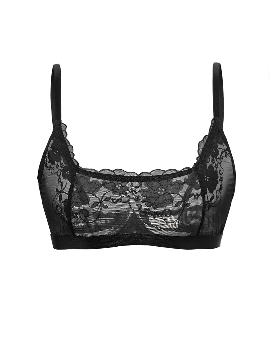 Vicarly Lace Floral Sheer Bralette for Women — image 2