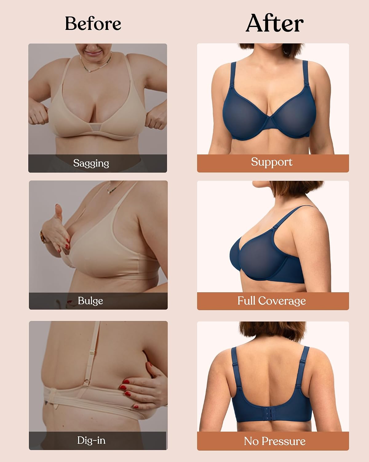 HSIA Minimizer Bra Full Coverage Underwire — image 5