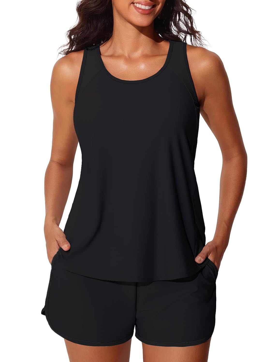 Summer Mae Blouson Tankini with Tummy Control