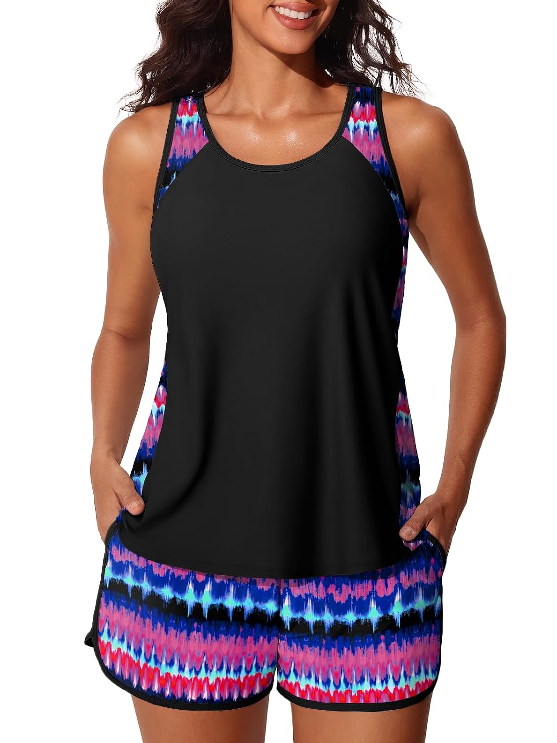 Summer Mae Blouson Tankini with Tummy Control — image 11