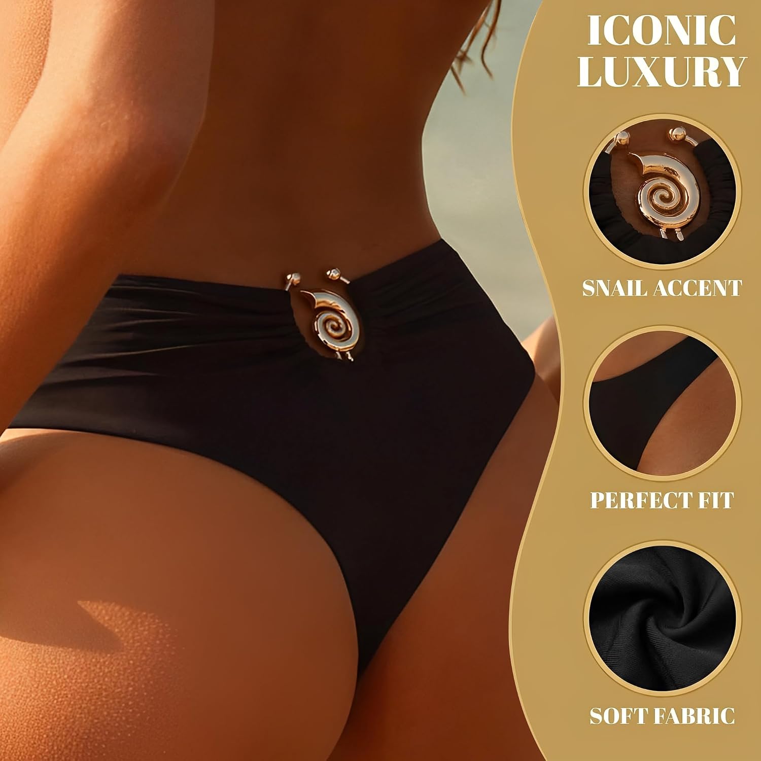 Leoparts Women's Cheeky Thong Swimsuit Bottom — image 4