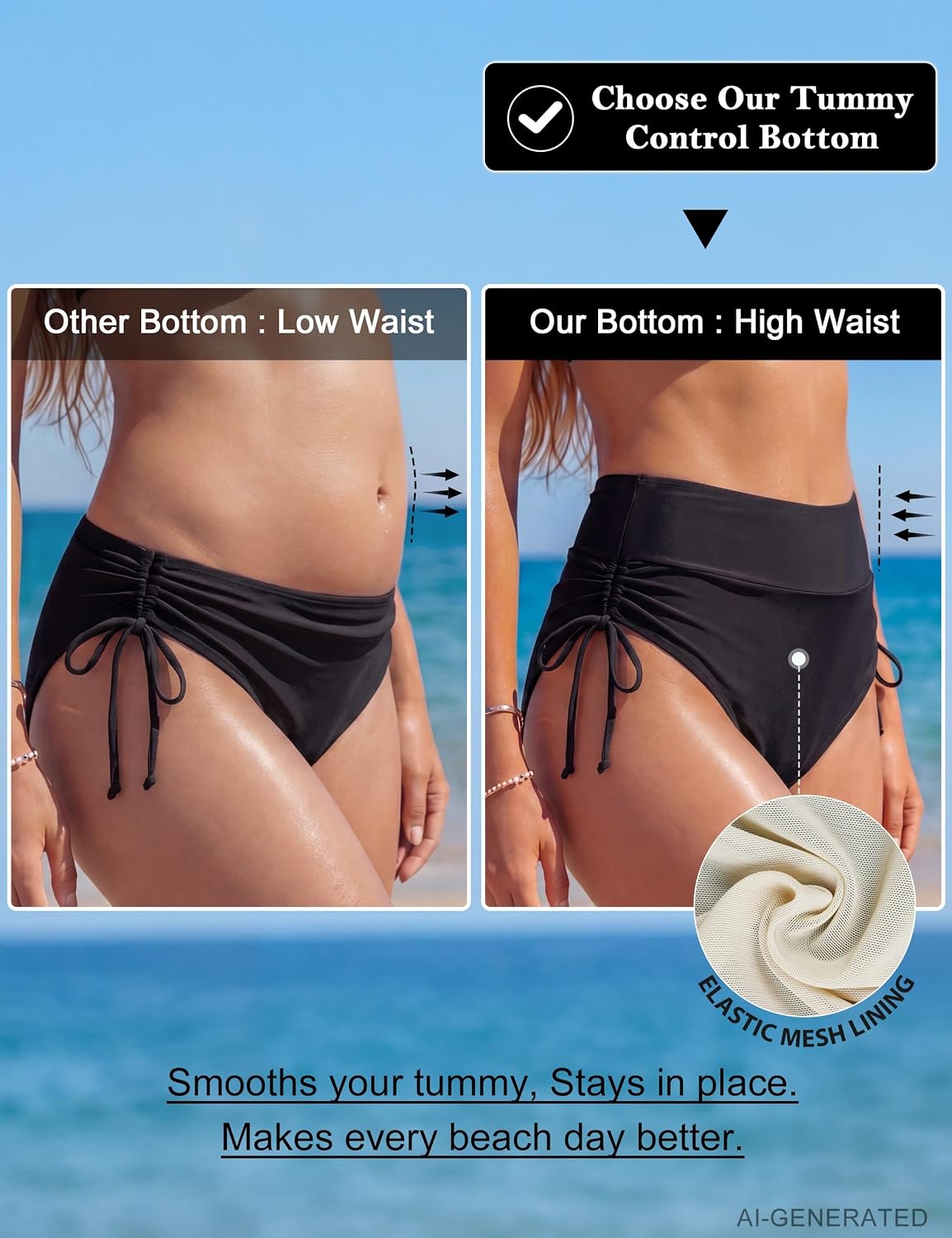 Blooming Jelly High Waisted Bikini Bottoms — image 4