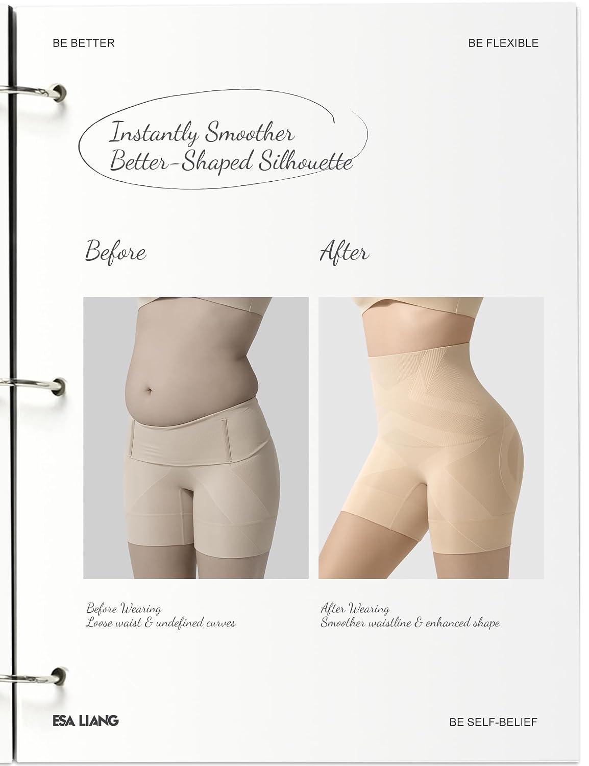 Esa Liang High Waisted Shapewear Shorts — image 4