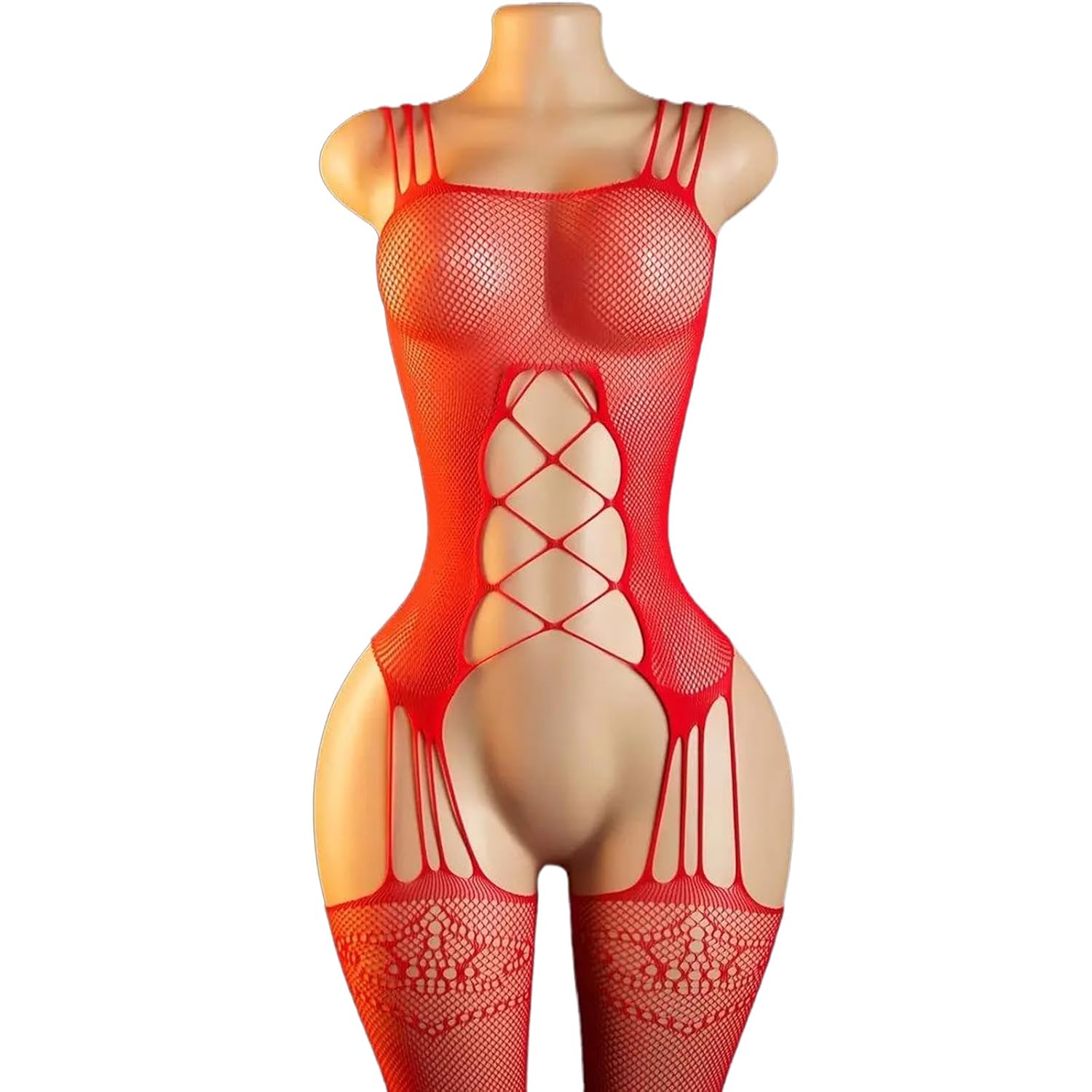 WMZRKY Women's Fishnet Bodystocking Crotchless Lingerie