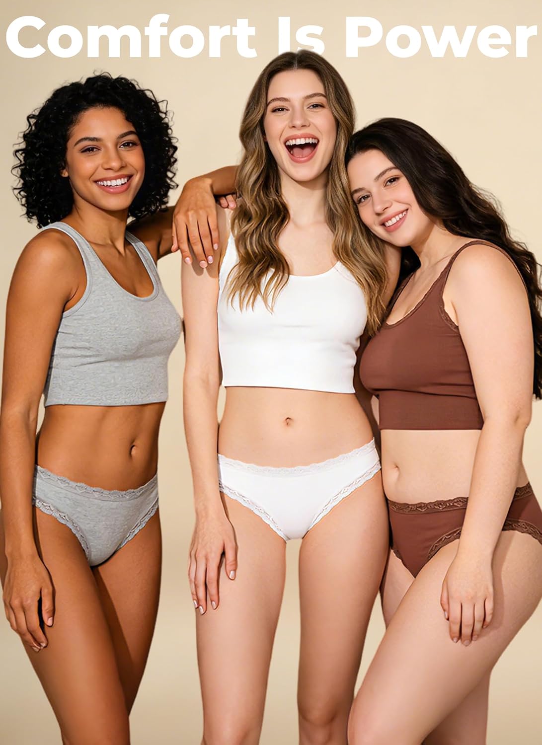 READY TO LOVE 6-Pack Lace Cheeky Bikini Panties — image 7