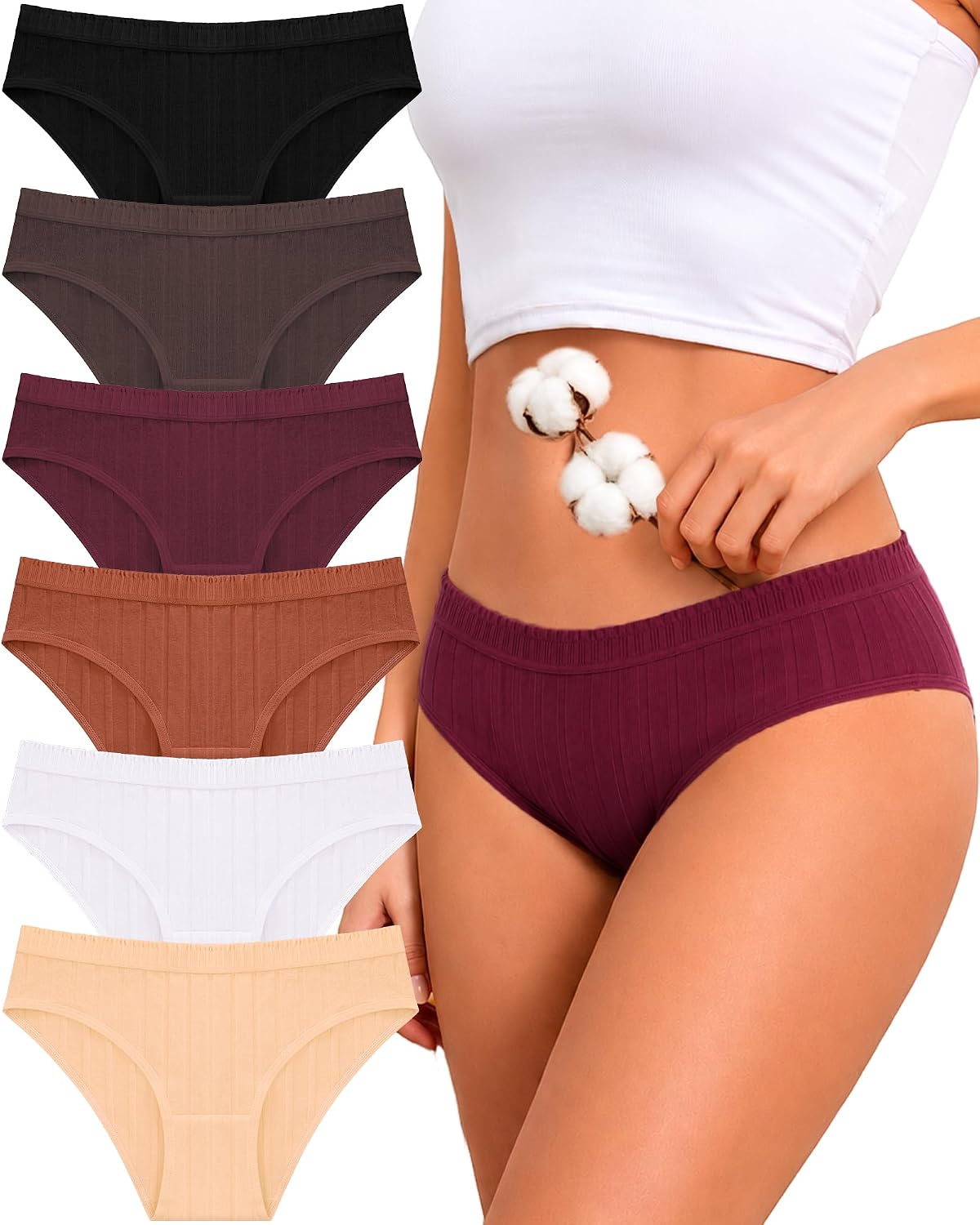 UNDER THE SEA Cotton Cheeky Bikini Panties 6-Pack — image 8