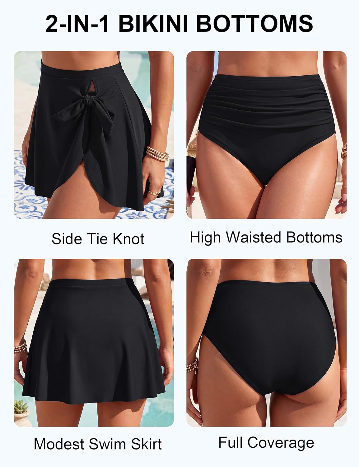 Blooming Jelly 2 Piece Swim Skirt Set — image 3