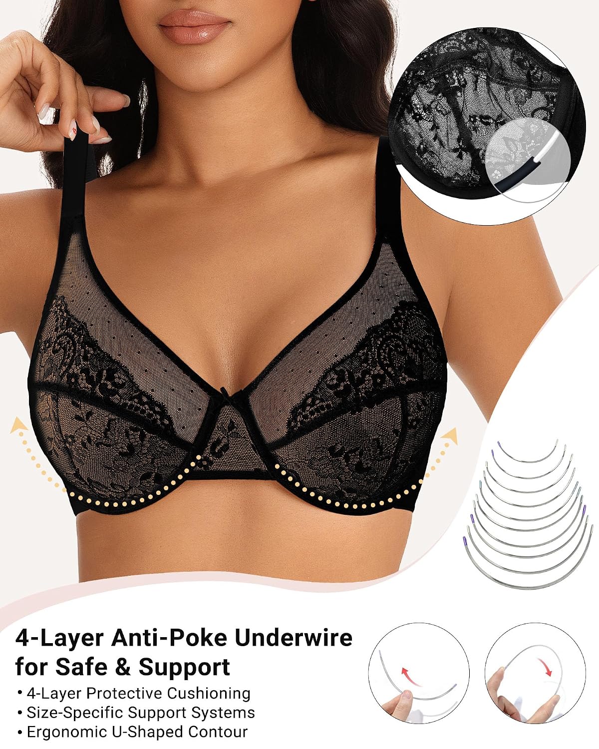 As Fairy Women's Minimizer Unlined Lace Bra — image 3