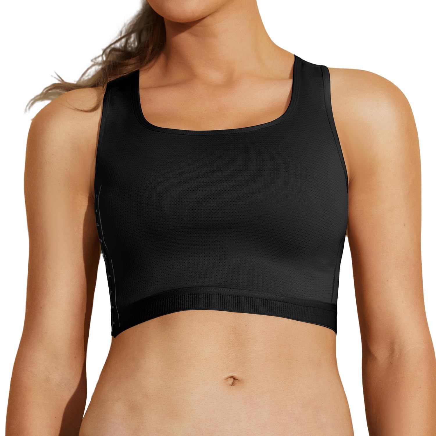 MOVWIN Breathable Zip Up Chest Binder for FTM