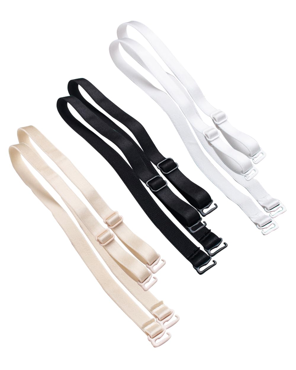 caringgarden 3-Pack Adjustable Bra Straps Replacement