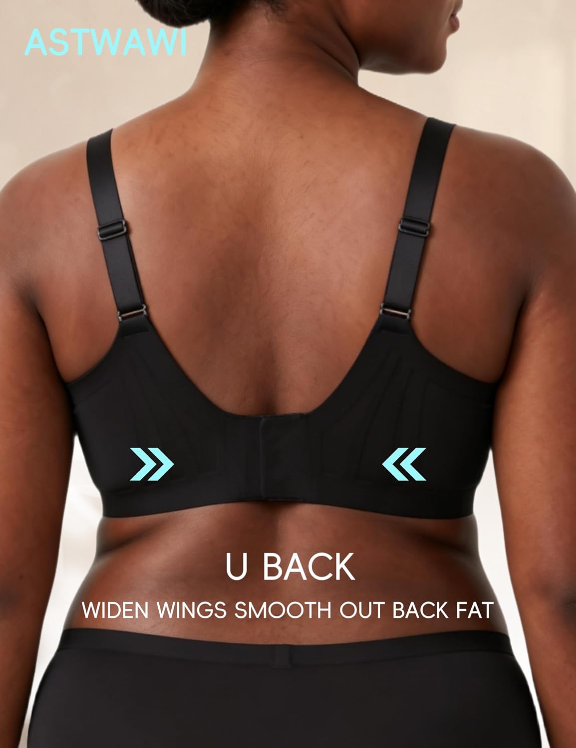 ASTWAWI Women's Wireless Minimizer T-Shirt Bra — image 4