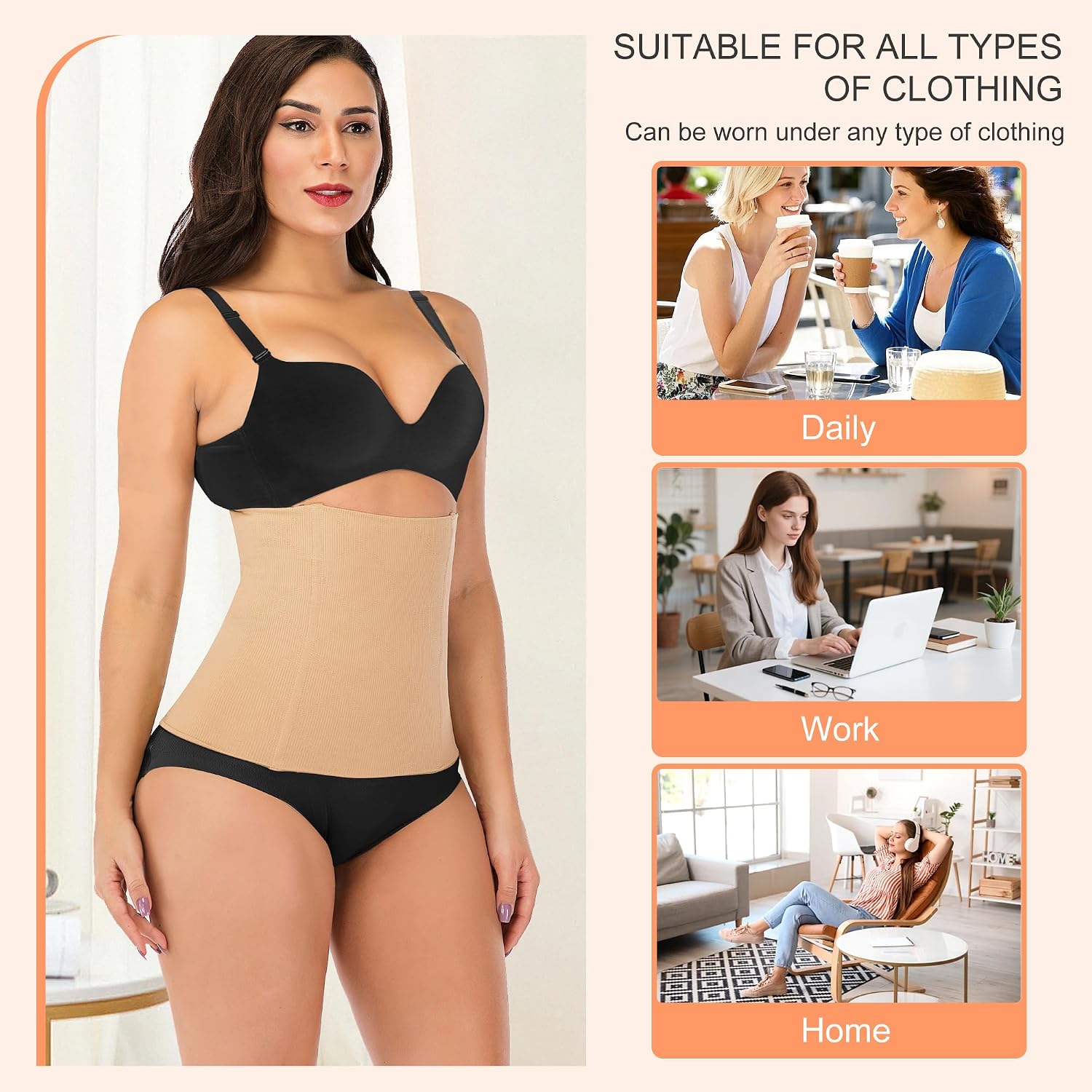 SAYFUT Seamless Waist Cincher Tummy Control Belt — image 6