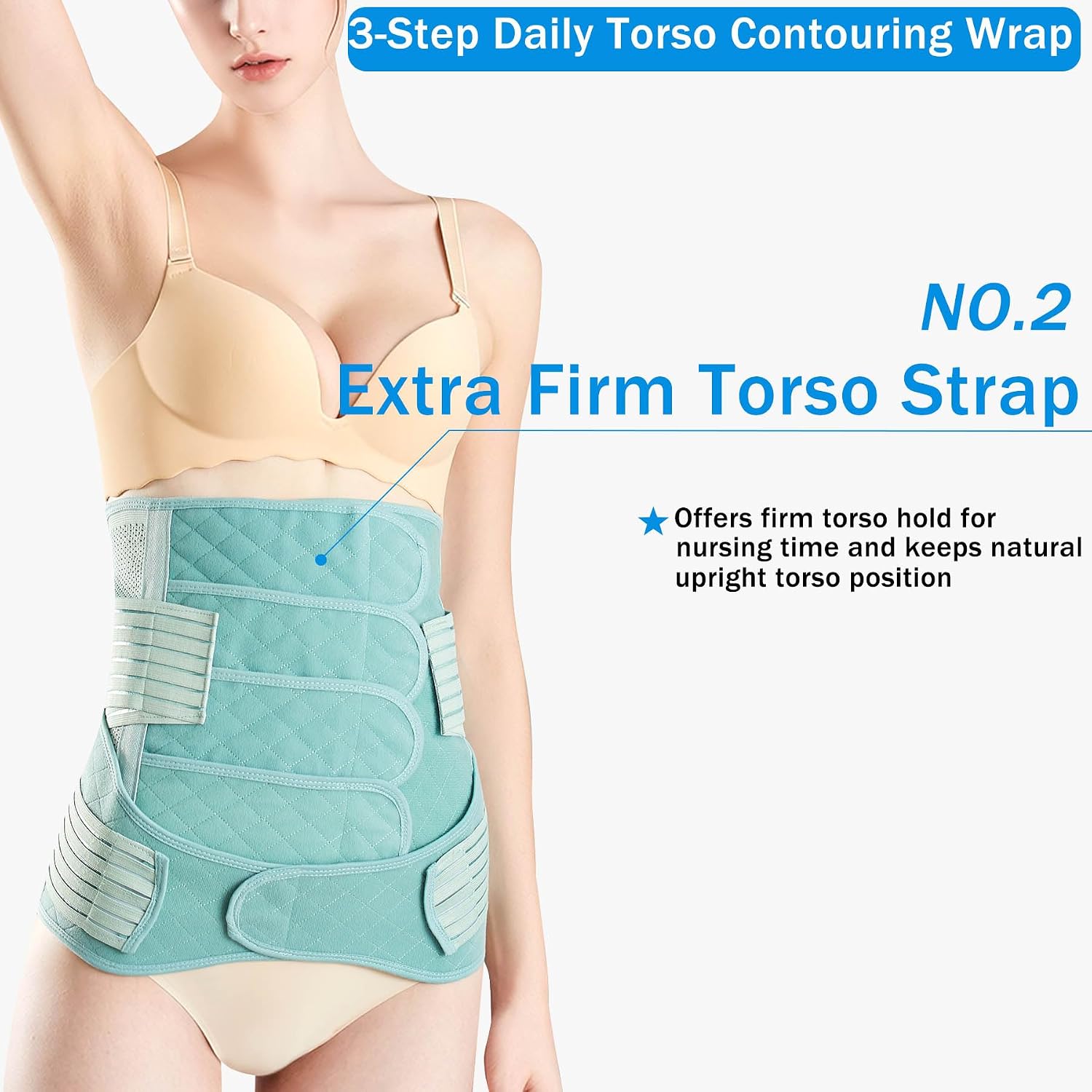 Jnxuoq 2-in-1 Postpartum Belly Band Wrap — image 3