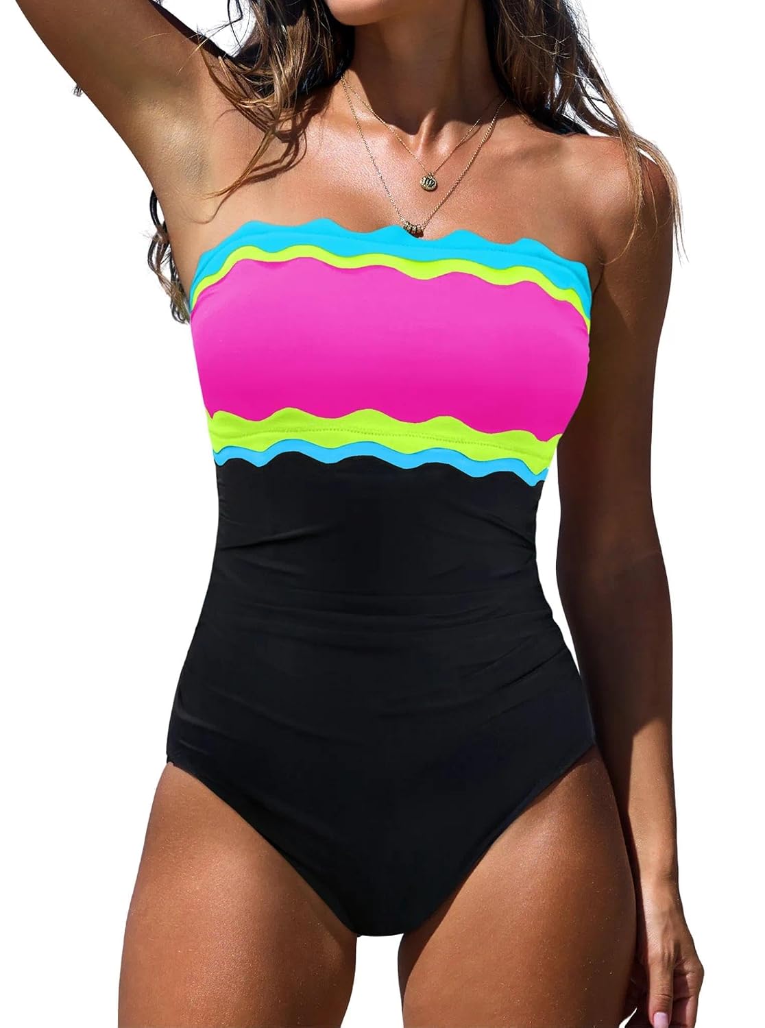 Strapless Tummy Control One Piece Swimsuit — image 9
