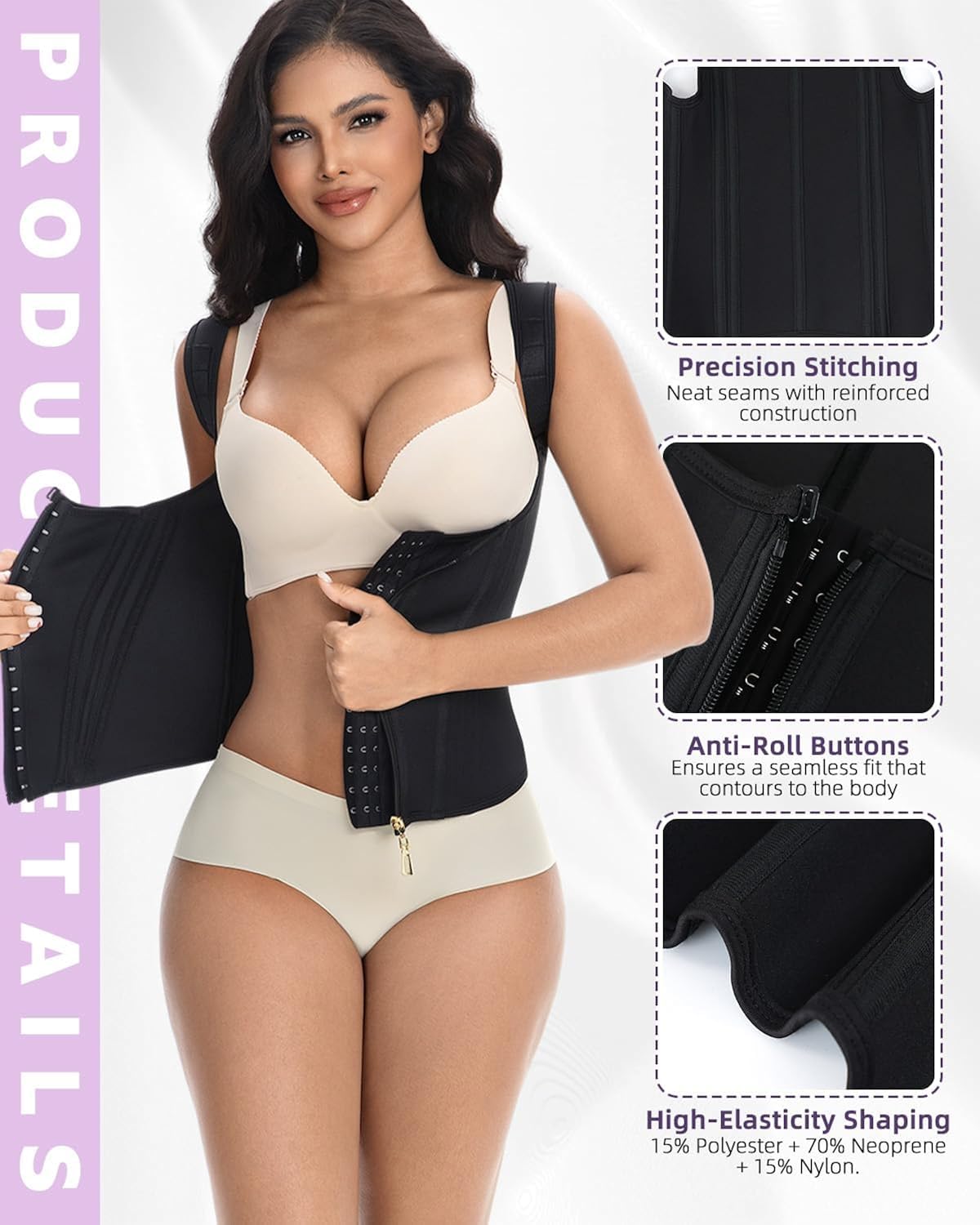 SOEYHALY Waist Trainer Corset Tank Top — image 3