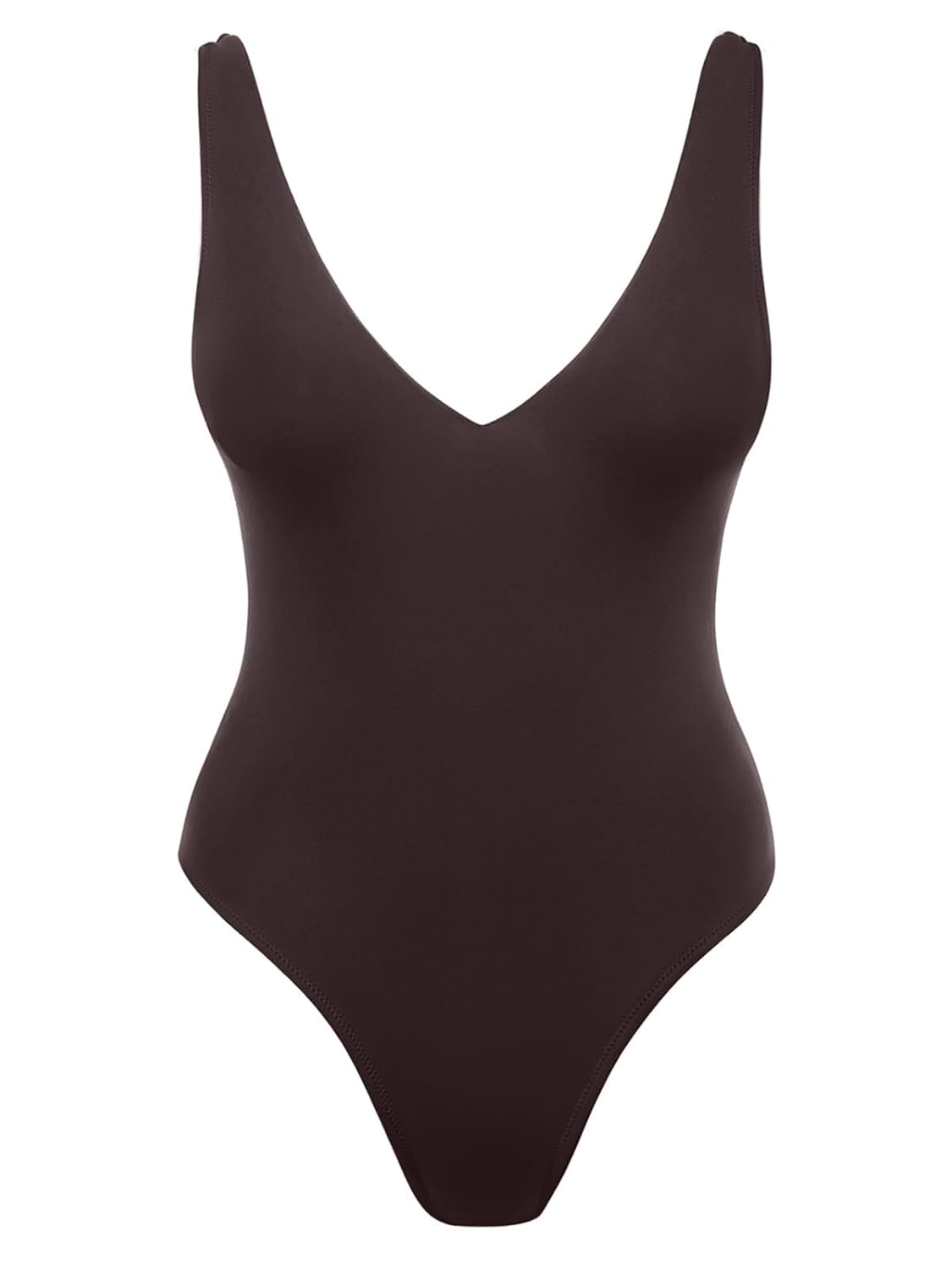 LASLULU Padded V-Neck One Piece Swimsuit — image 7