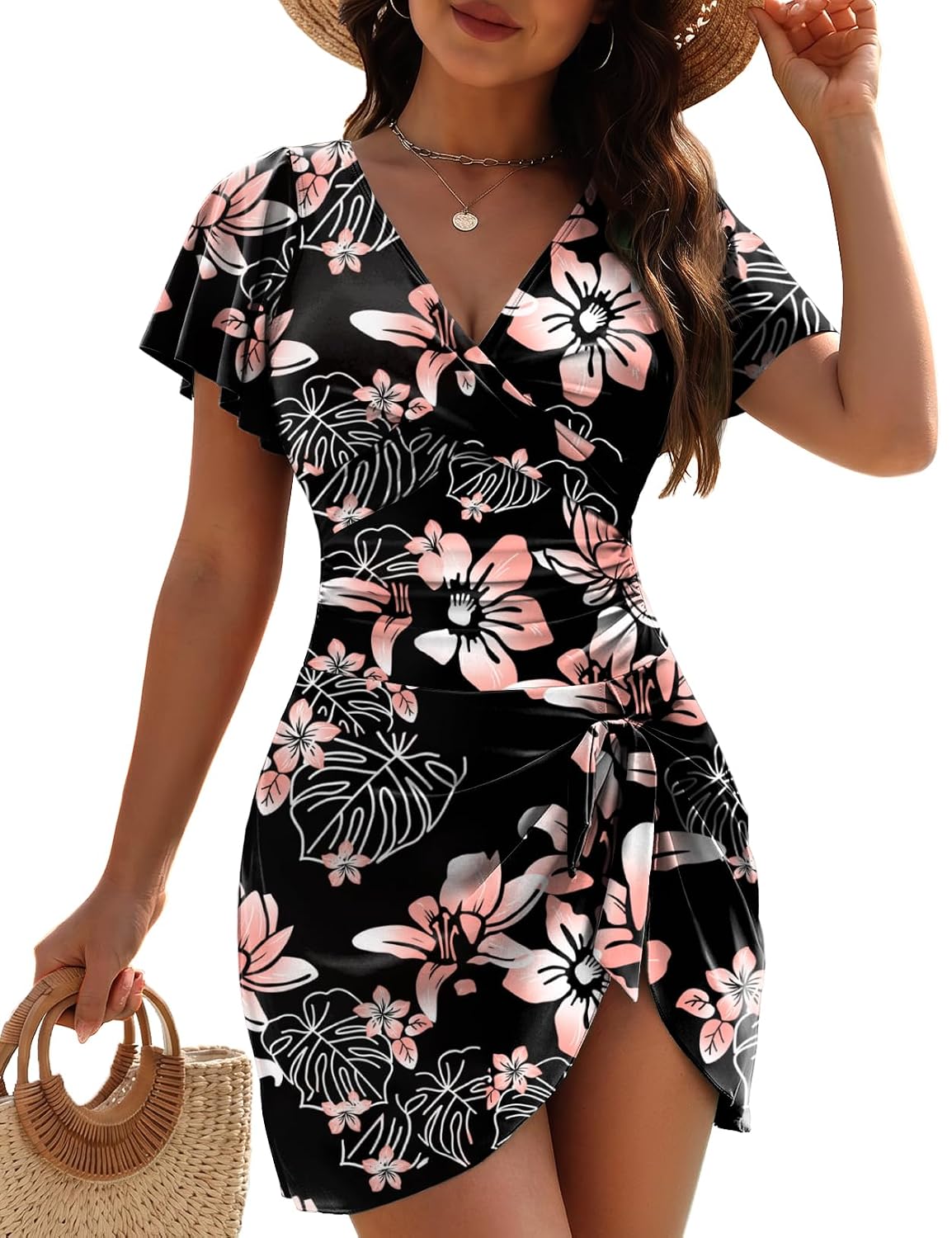 Zeregos One Piece Tummy Control Swimdress — image 9