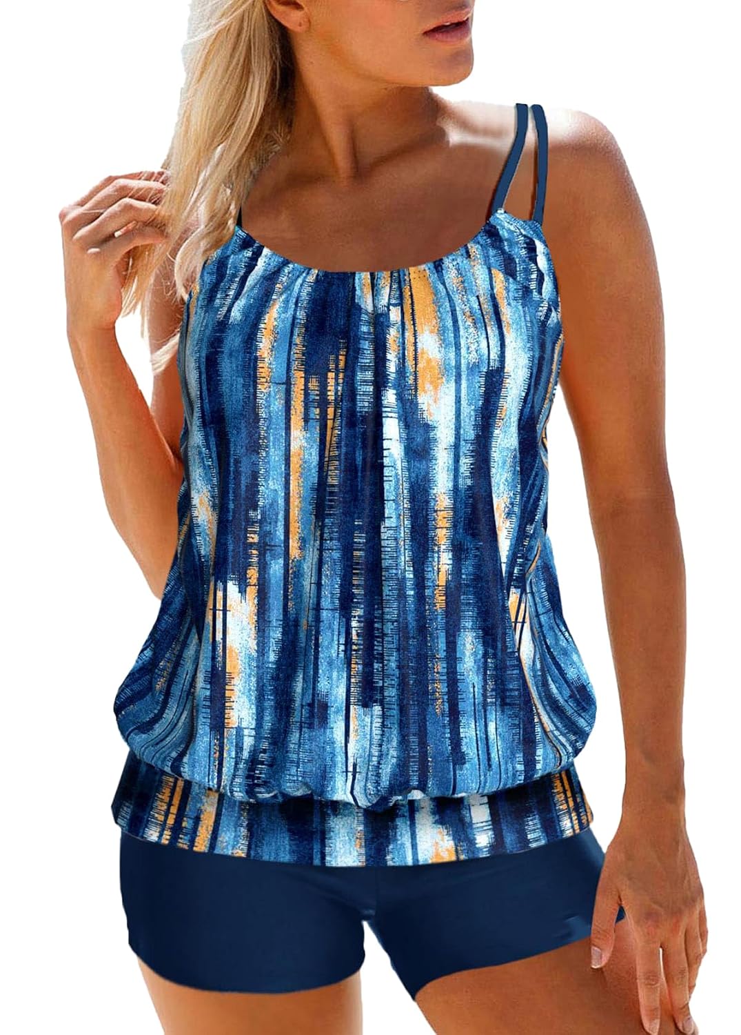 MODLILY Women's Tummy Control Tankini Swimwear — image 9
